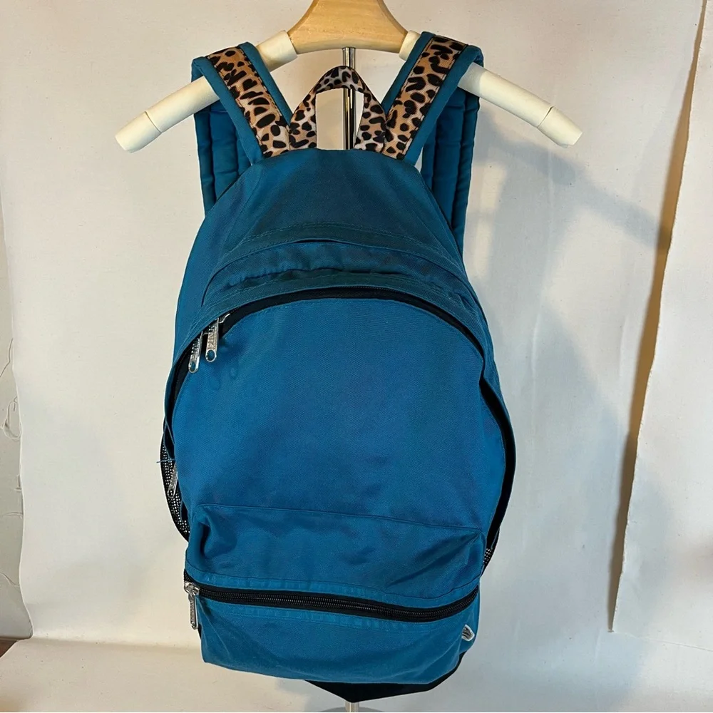 Victoria's Secret PINK Full Size Jade Teal Backpack Versatile‎ Bold Fun Design